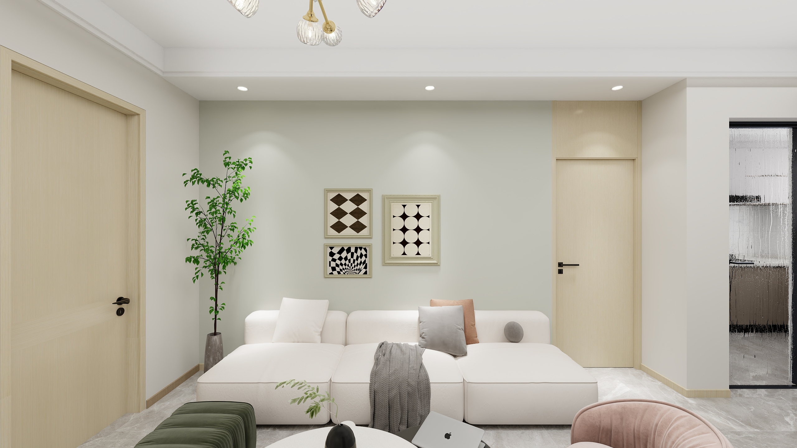 辰尚资深设计师-北宫小区北欧风格-装修设计方案