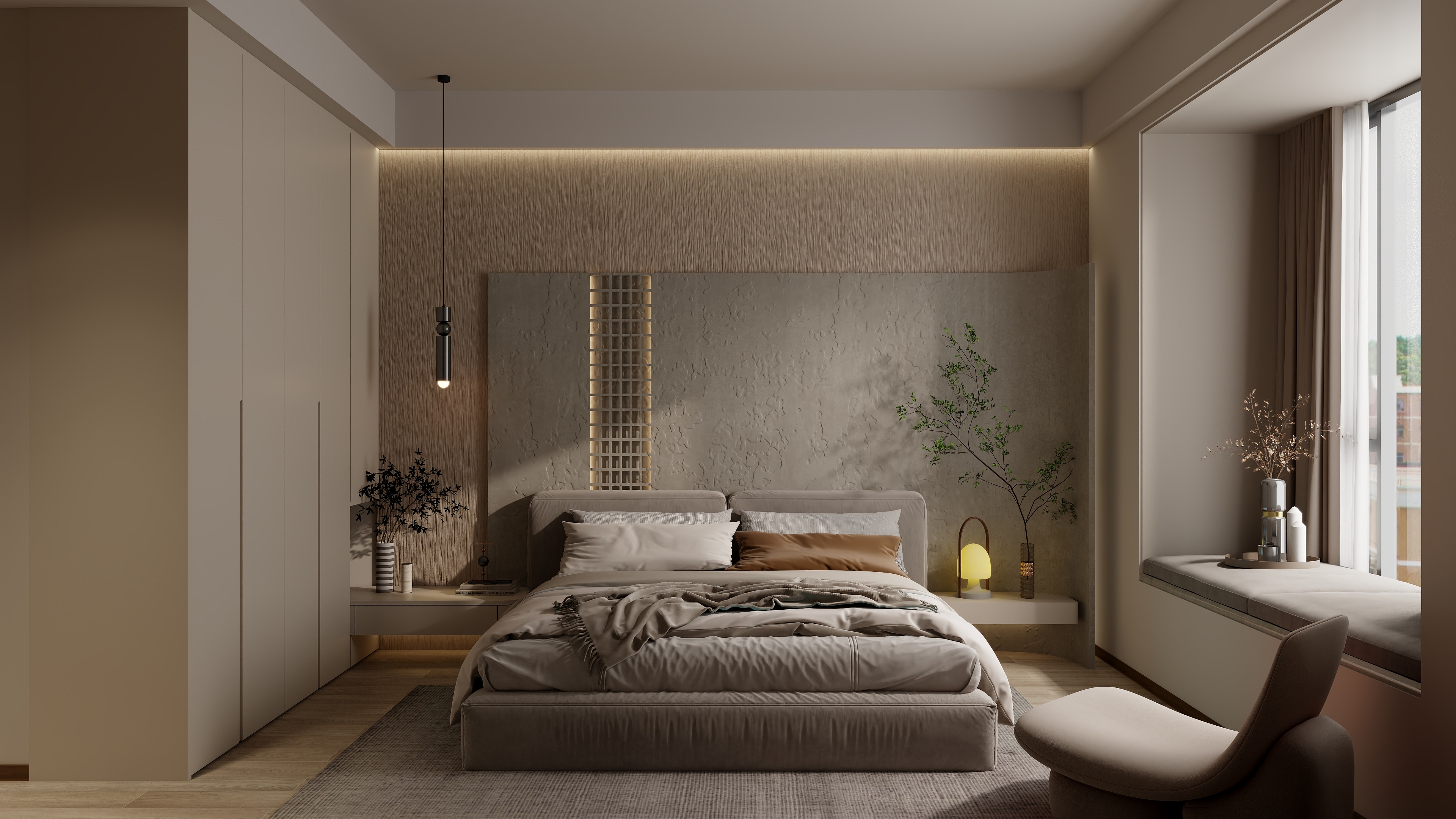 Diaryear-见 寂107㎡2室装修效果图