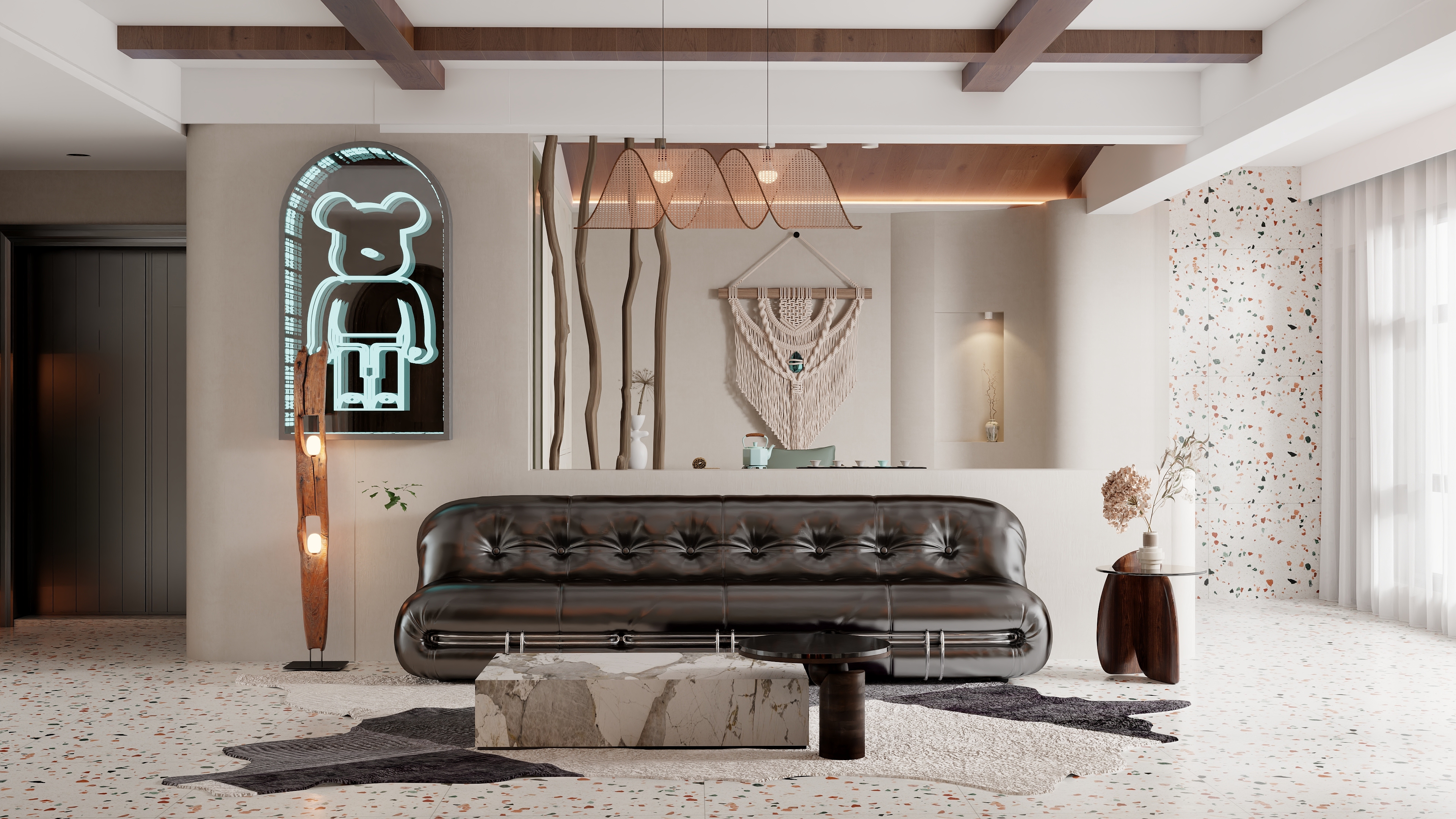 记得咬嘴唇-《自然风》 温润的栖息之地 120平方1装修效果图