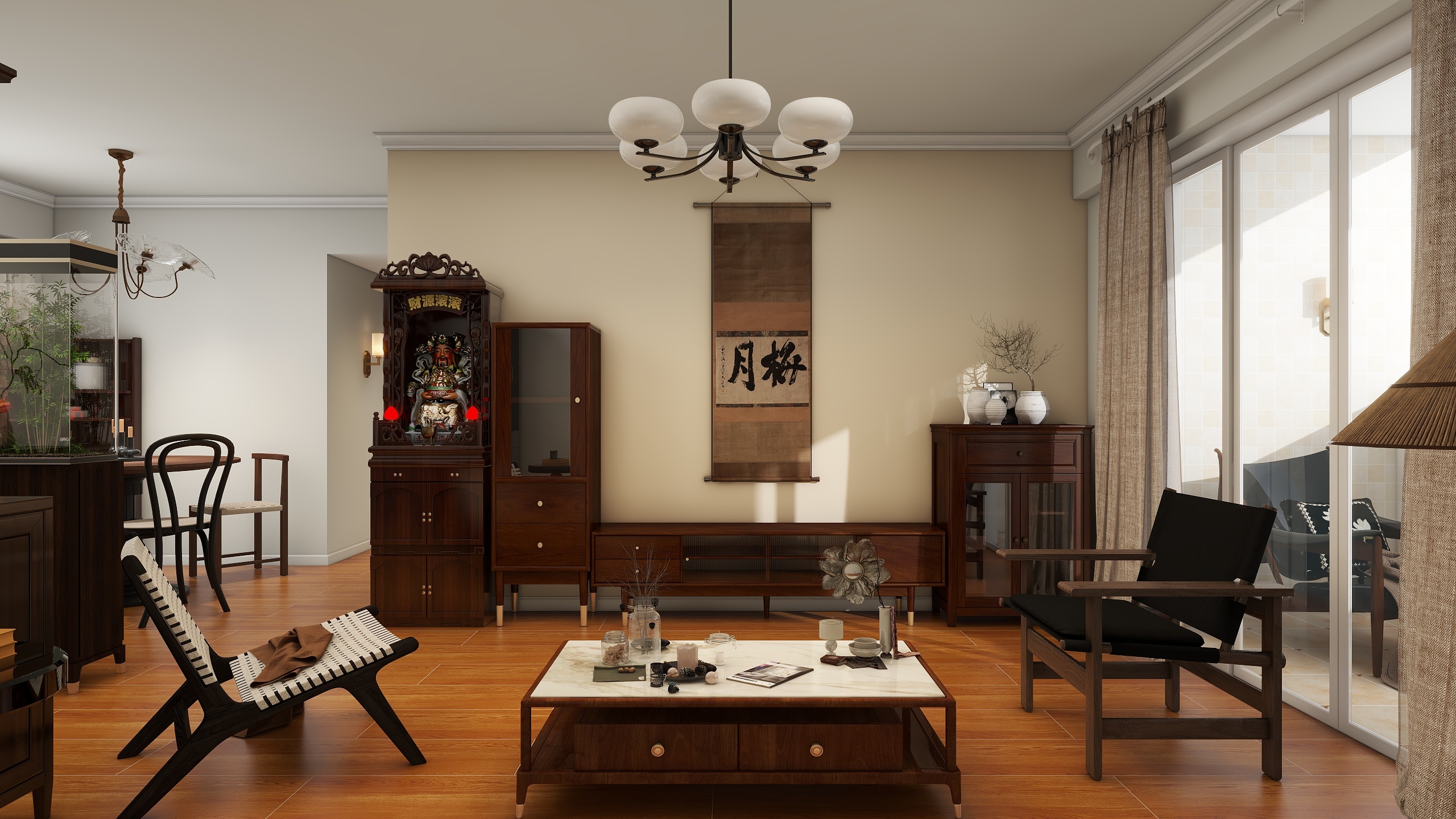 嘉mqfu-岭南美拉德风-装修设计方案