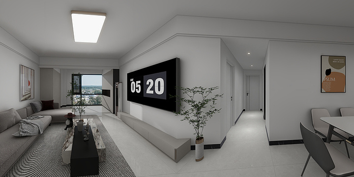 格莱斯瓷砖空间设计-北辰首府10-2-1002-装修设计方案