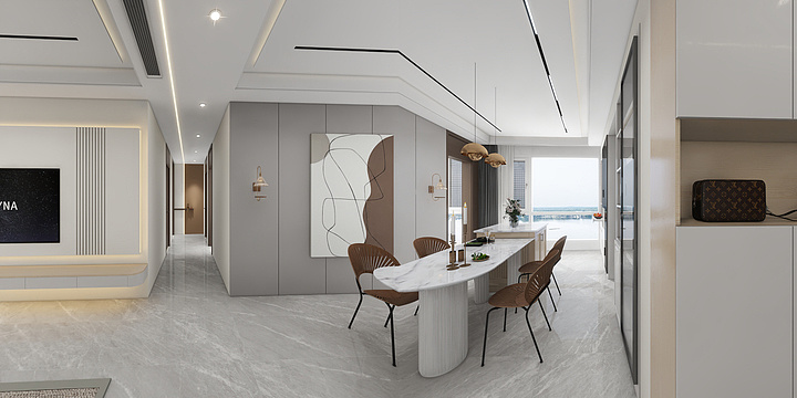 欣尚设计工作室-浩创7#03户型131㎡4室-装修设计方案