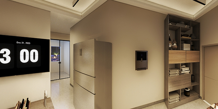 哥谭市蝙蝠侠-52㎡1室-装修设计方案