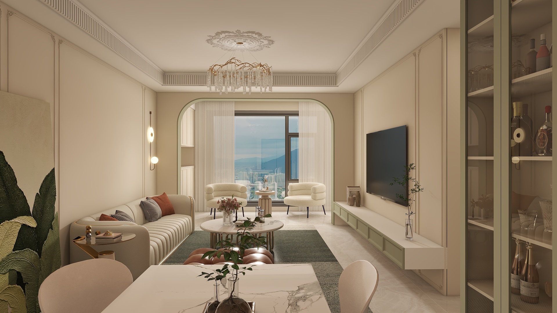 设计师朱文娇-十里桃源125平米-装修设计方案