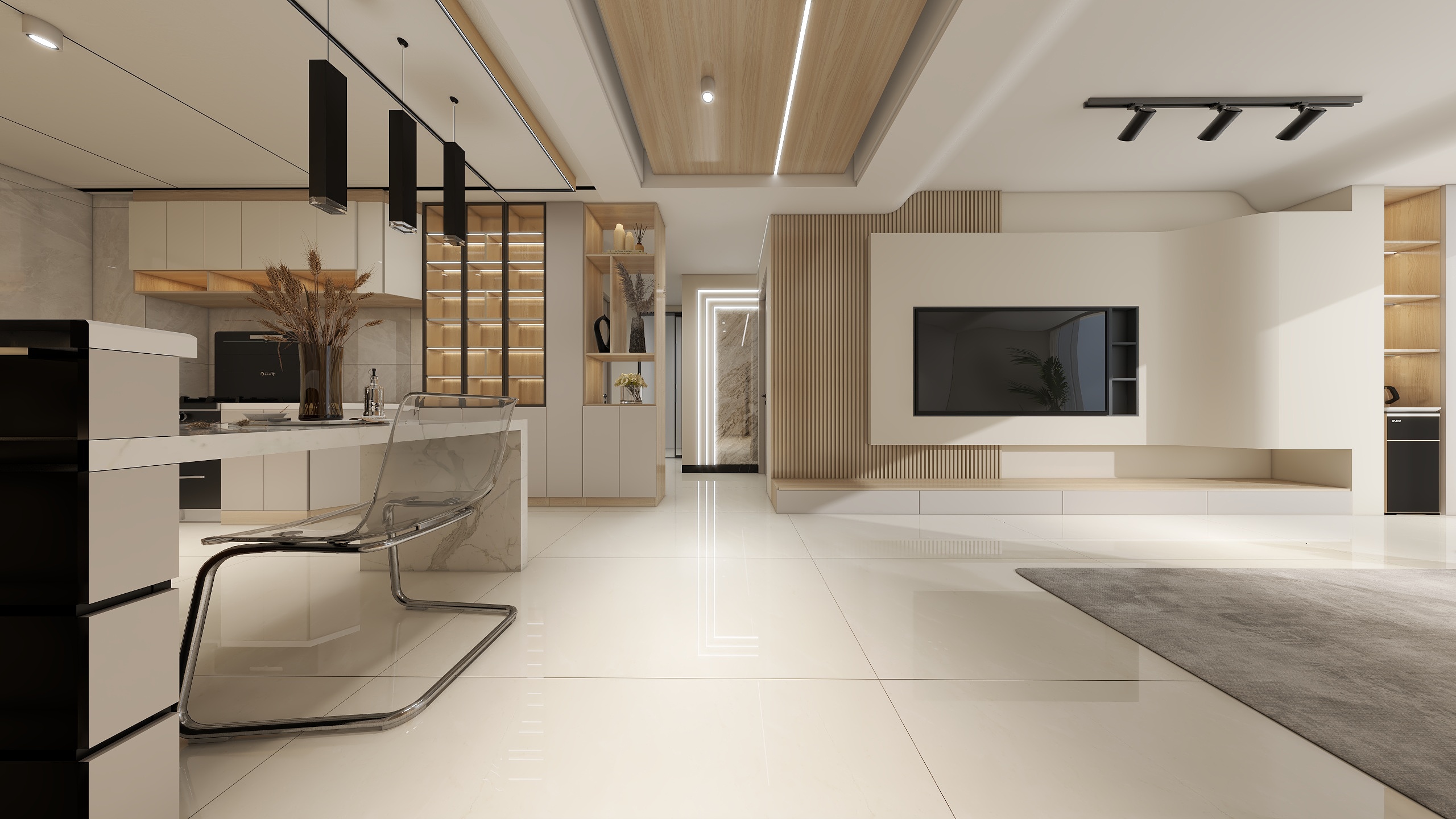 Ray设计-120㎡3室装修效果图