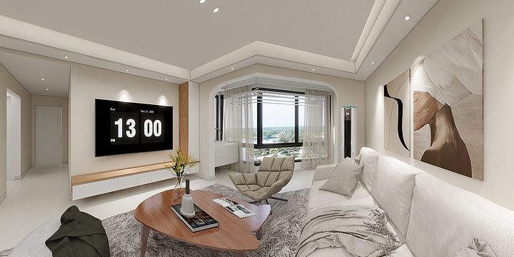 走走Fron-观山水3室2卫奶油风3202-装修设计方案