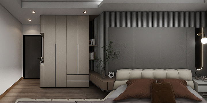 尚旭空间设计-海德公园81㎡3室-装修设计方案