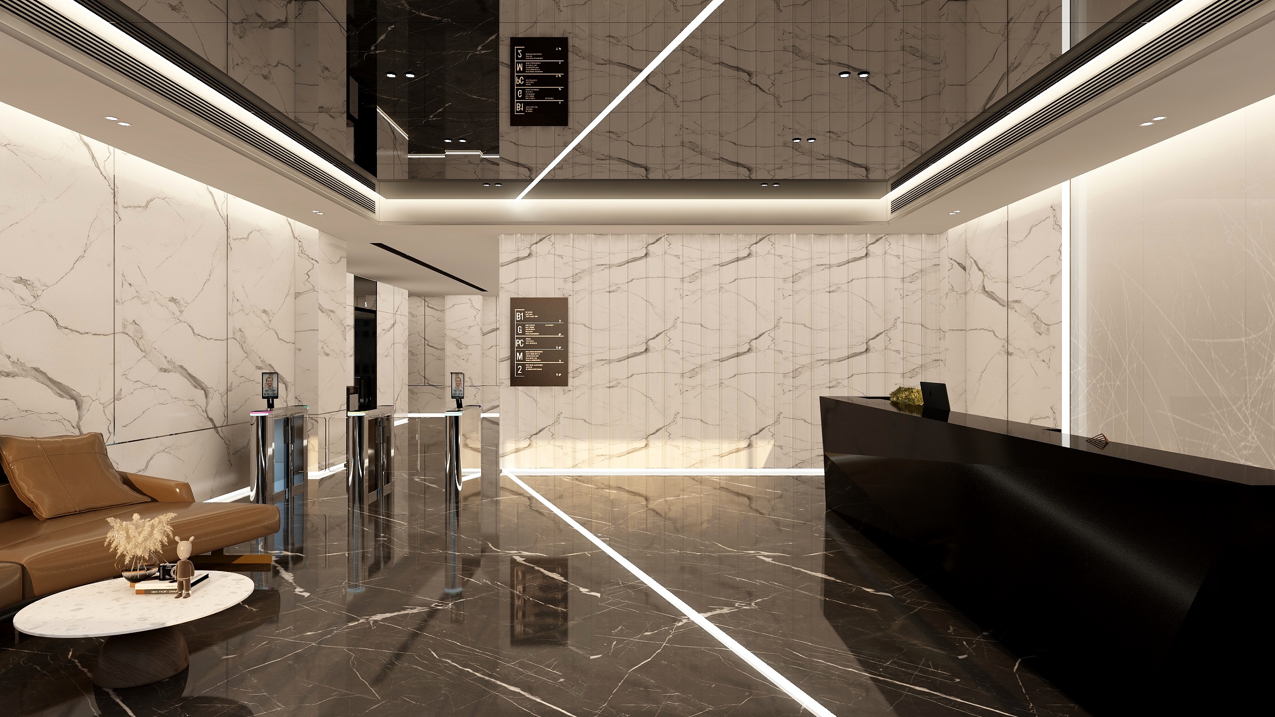 董设计EDC-办公门厅-装修设计方案