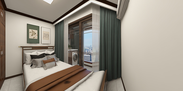 橙果设计-书香世家89.5-装修设计方案