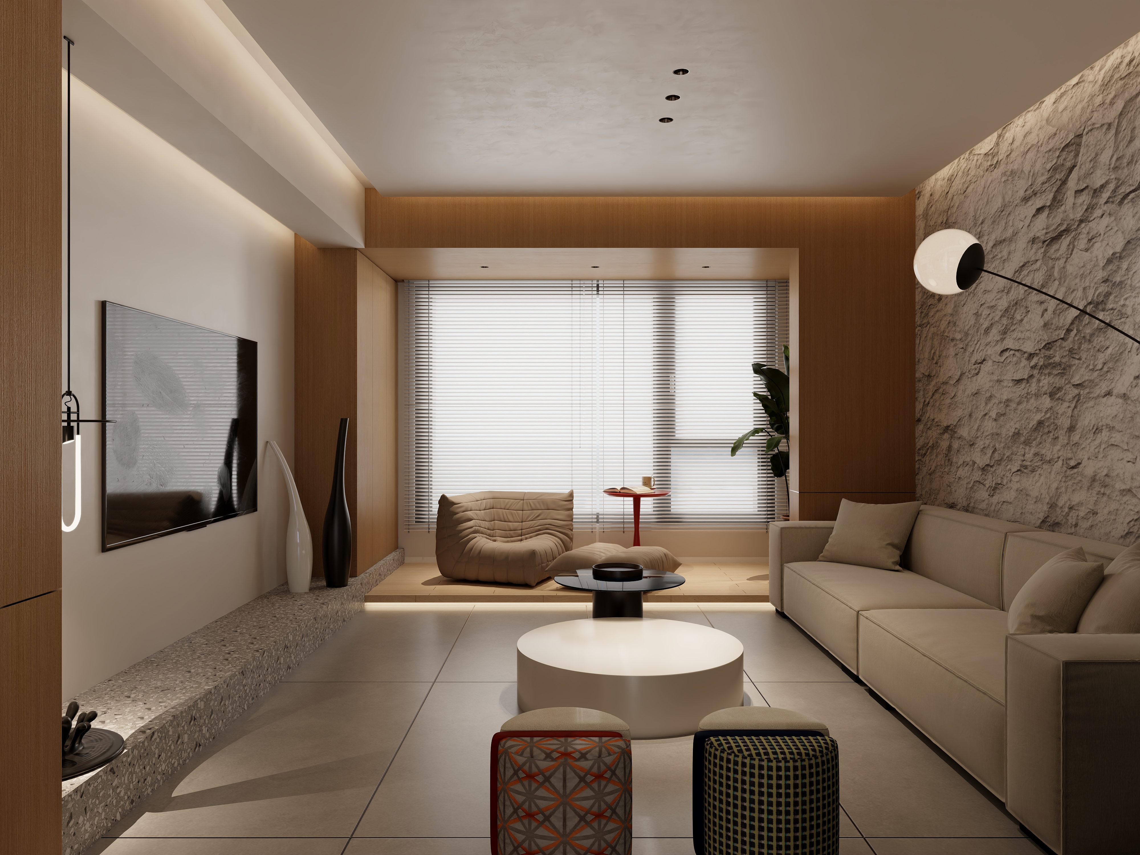 雪宝JJWe-极简原木风装修效果图