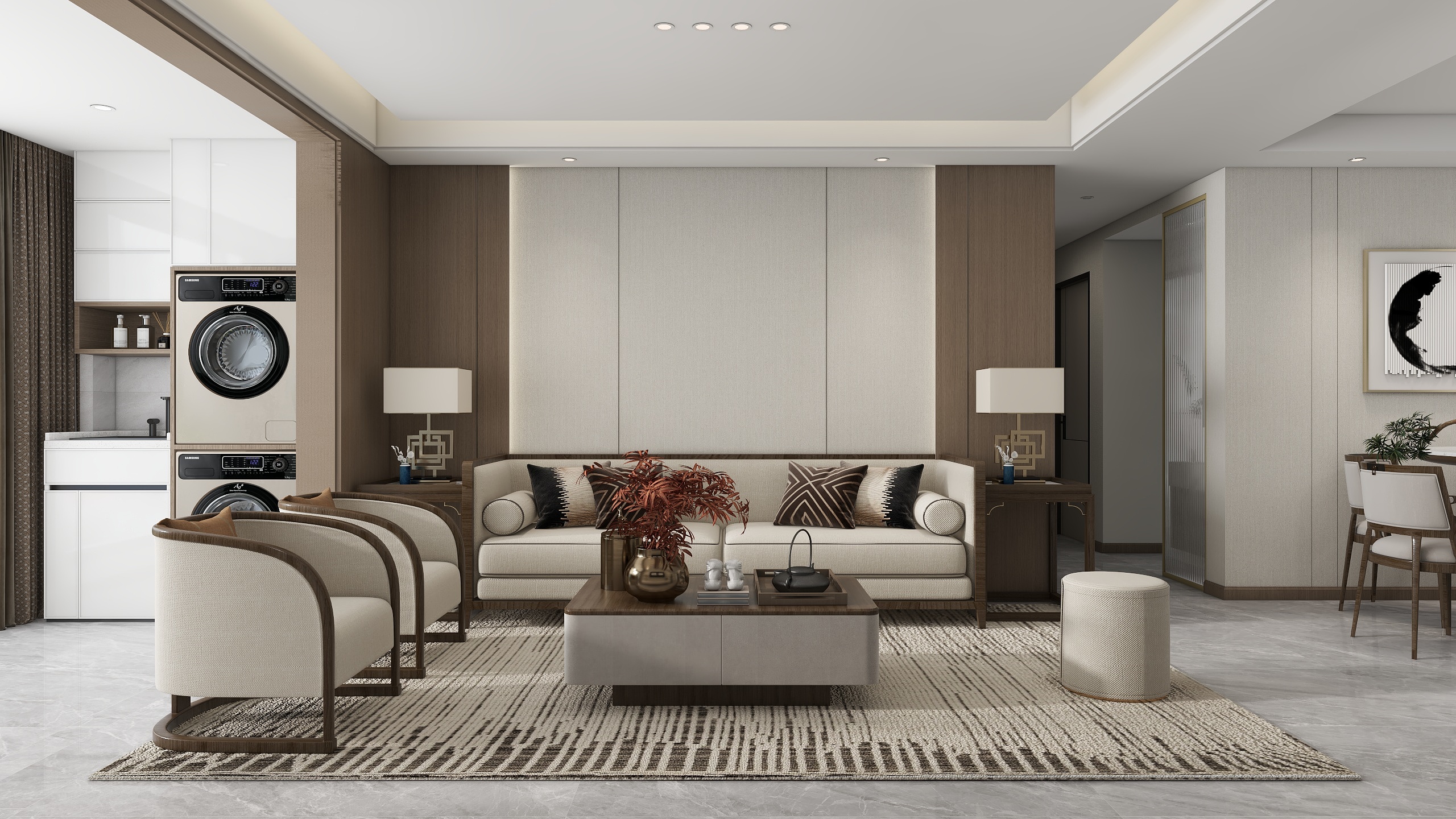 PEI-DESIGN-石人花宛6-302房-方案二-装修设计方案