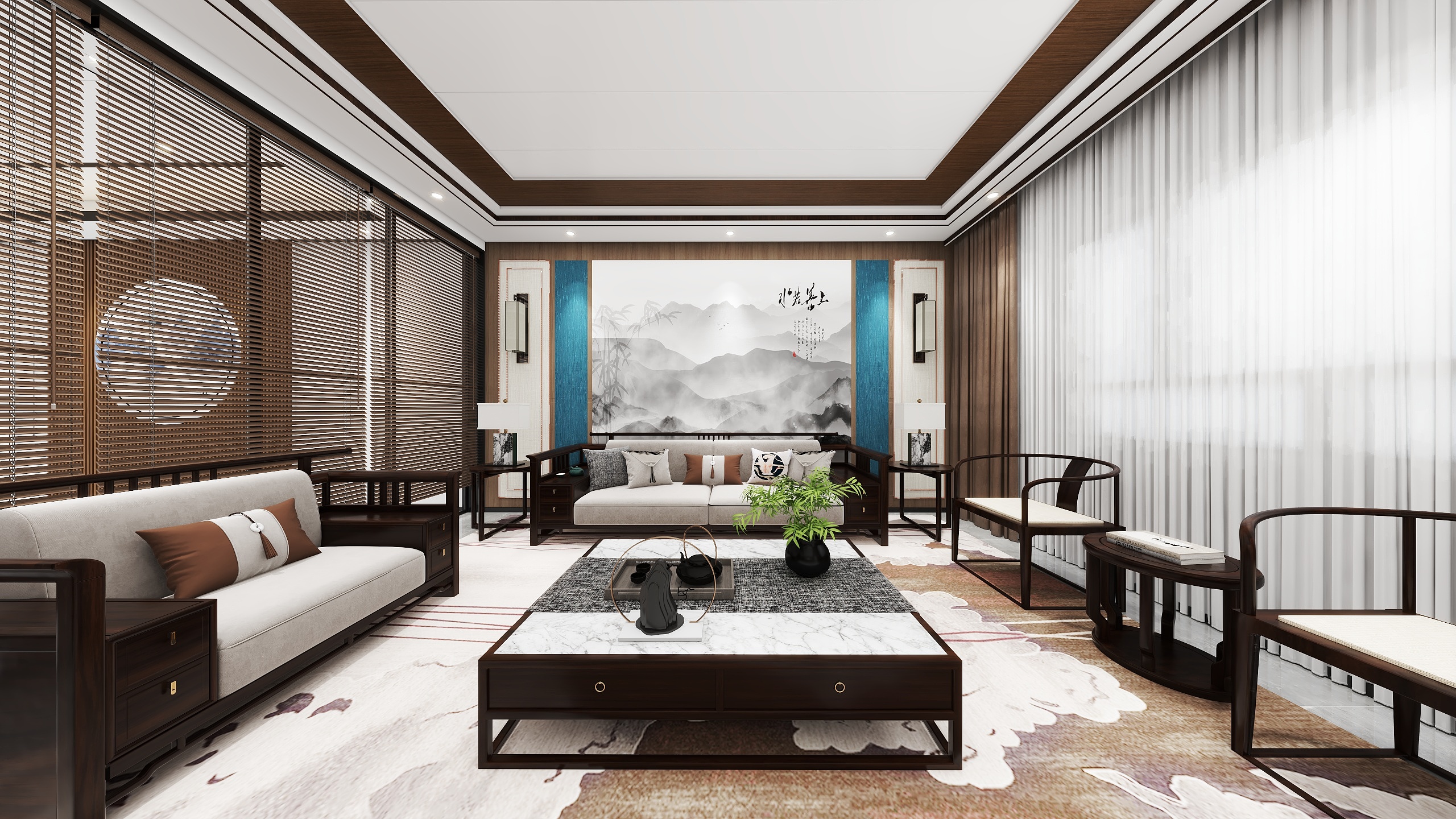 只是效果图-192㎡2室装修效果图