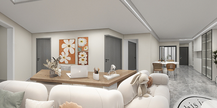 木工扯电线丶-公园城   113     6.4-装修设计方案