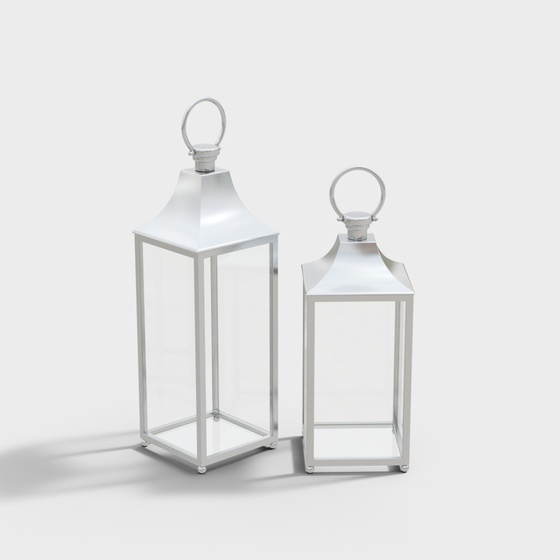 Metal Gray Desktop Decorations 3D Model for Vintage Appeal