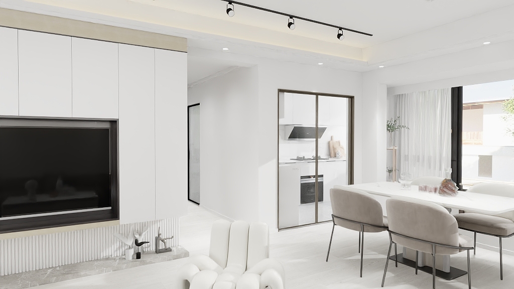 LJM初醒-140平极简现代风-《白色恋人》-装修设计方案