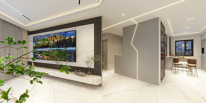 斑马个人设计工作室-碧桂园140轻奢无主灯|马玲小筑-装修设计方案