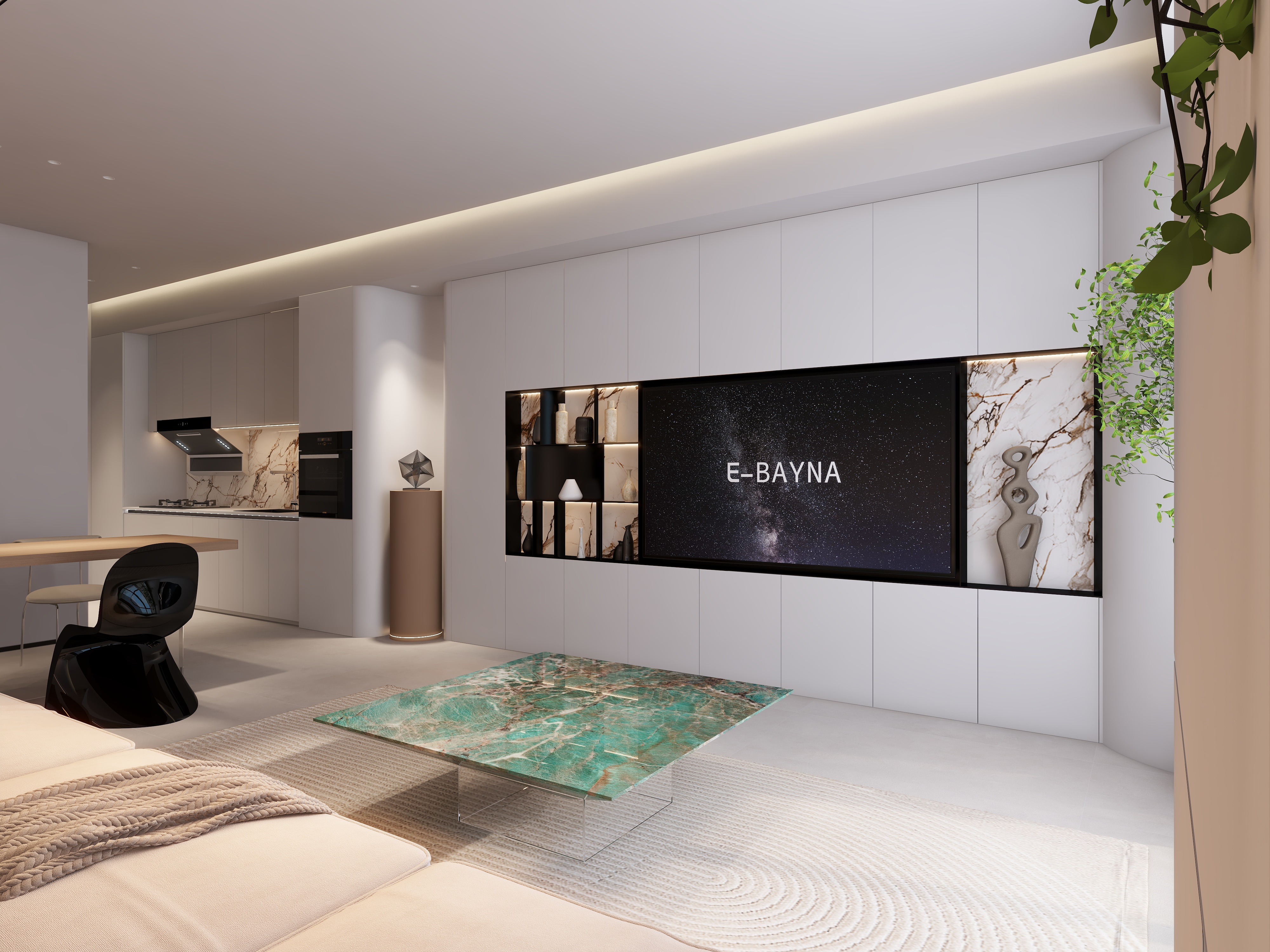 茶韵风轻-大象城现代极简LOFT40㎡-装修设计方案