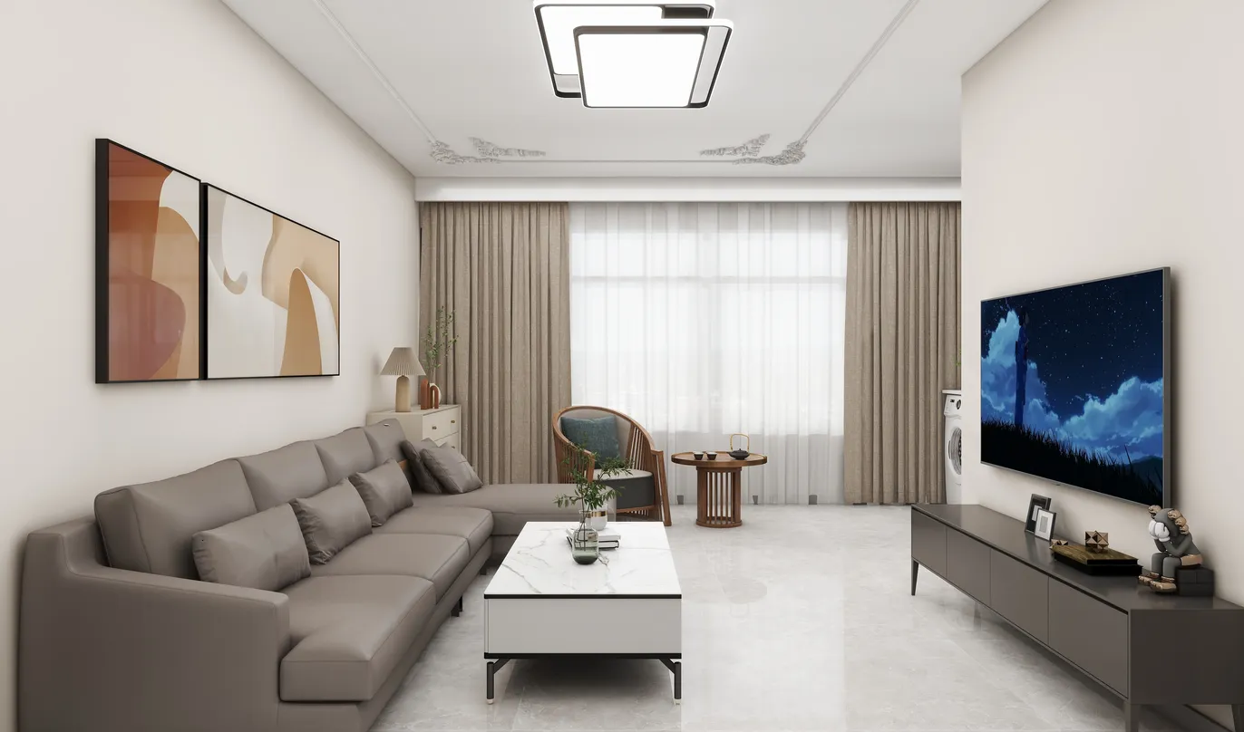 意式简约室内装修设计,装修效果图-酷家乐