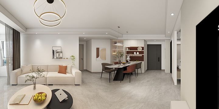 邯郸云栖空间装饰王国庆-荣盛城3室2卫户型鑫果园哥哥家-装修设计方案