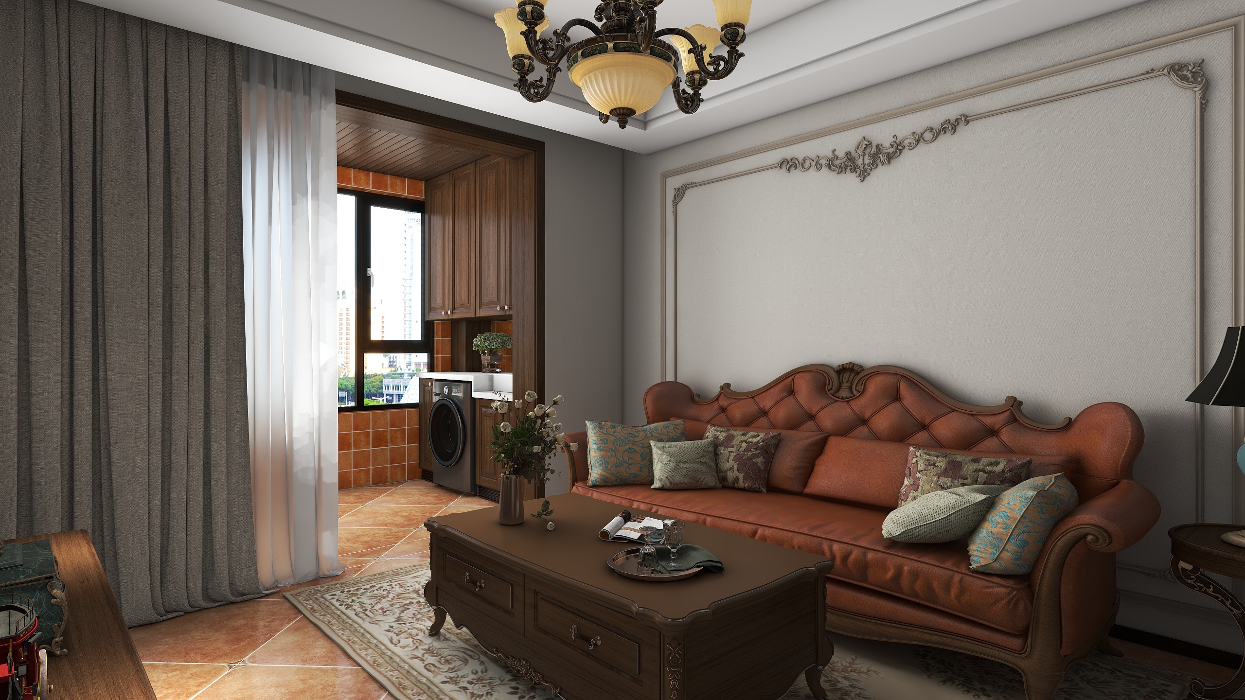 ONE丨DESIGN丨刘辰尧-栾城米兰83㎡小美式-装修设计方案