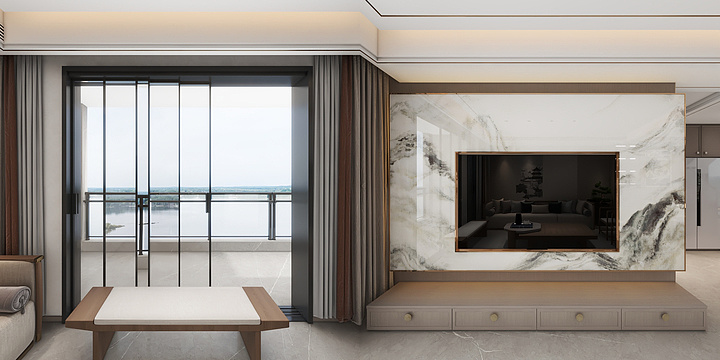 ALger阿杰-中核壹号院7-2-1401方案4中式-装修设计方案