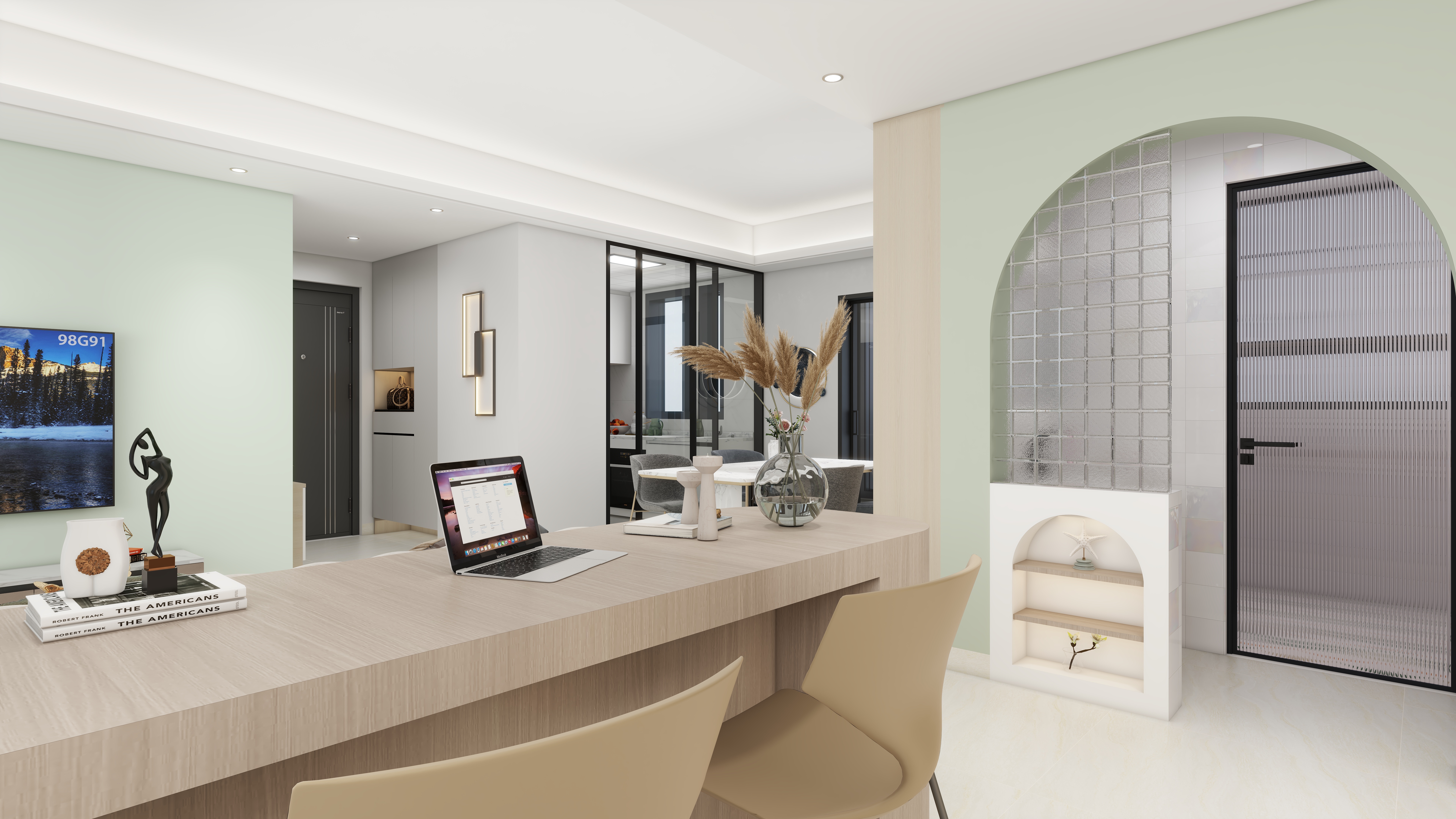 JW空间设计-｛汕头｝龙腾水岸花园-两居室-装修设计方案