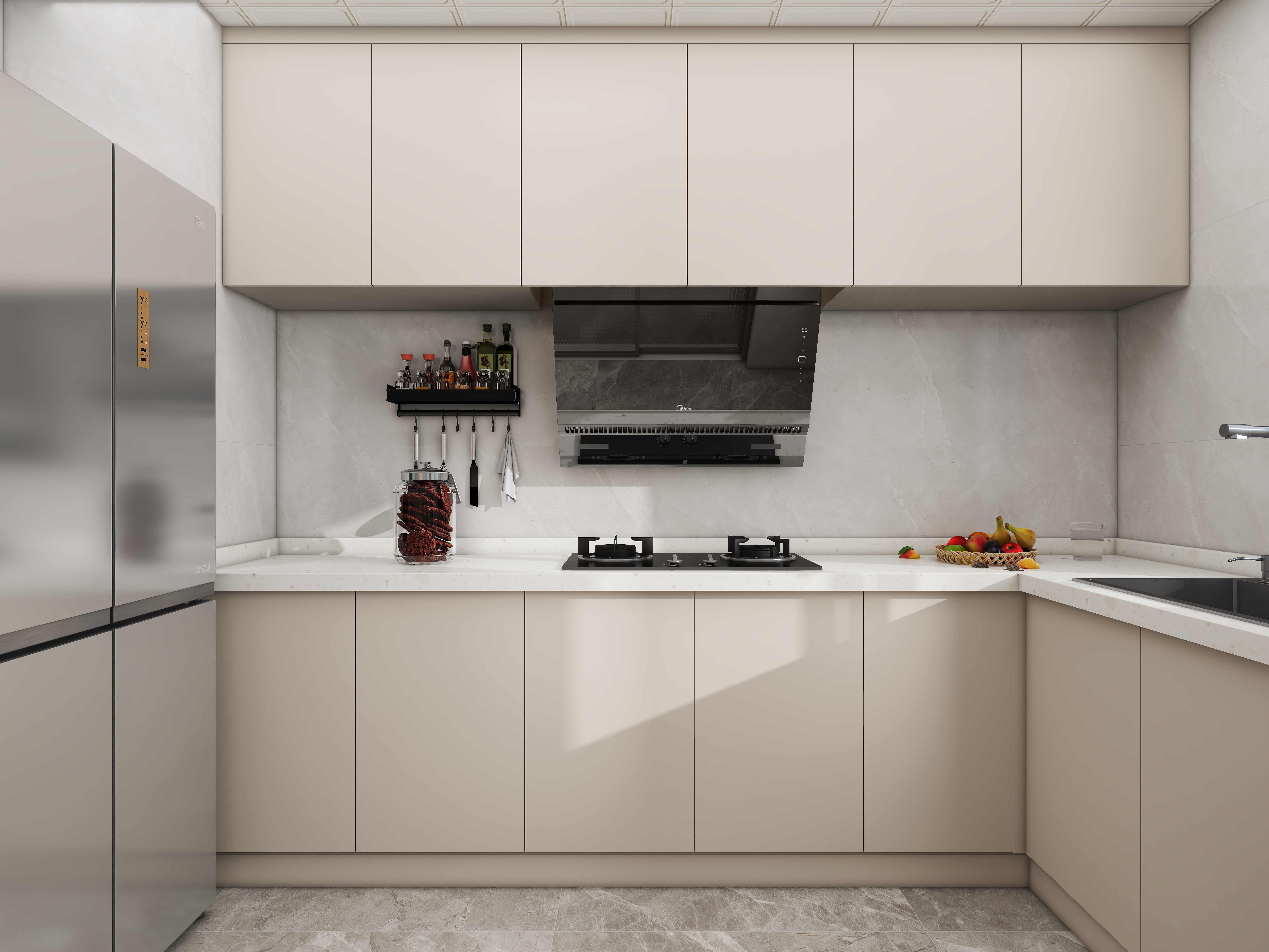 壹诺设计工作室-115㎡4室-现代简约装修效果图