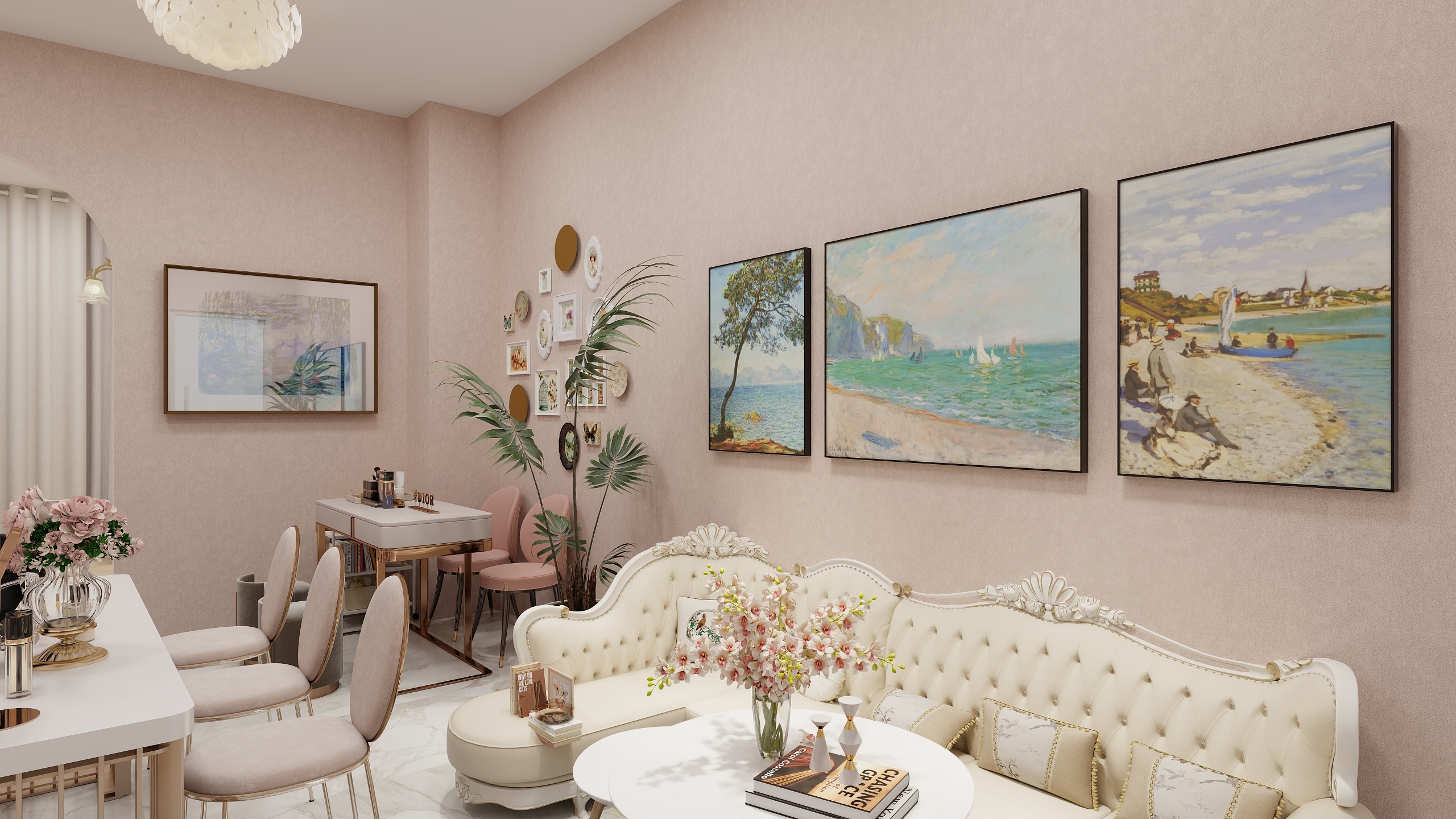 罗千千-美甲店装修效果图