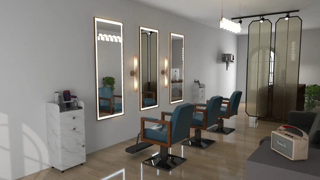 Trupal的装修设计方案:Luxurious Barber Shop