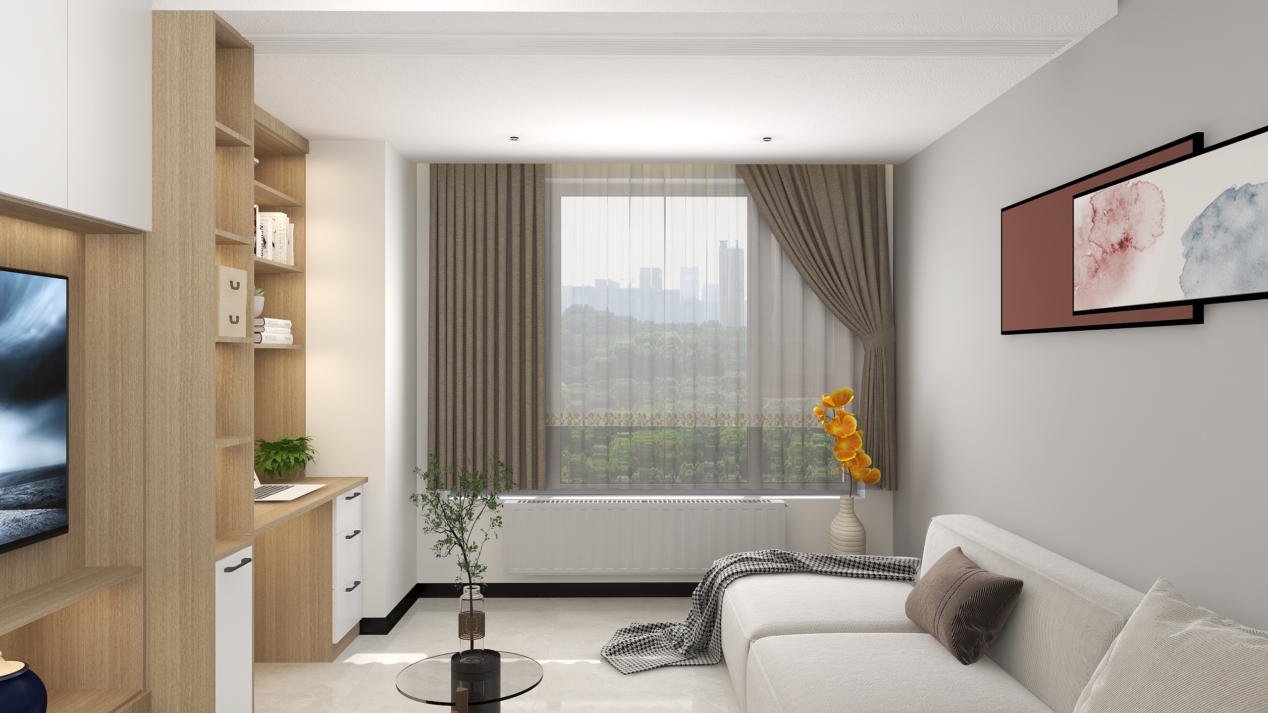 我卷尺呢-绿地中心468公馆88㎡3室-装修设计方案