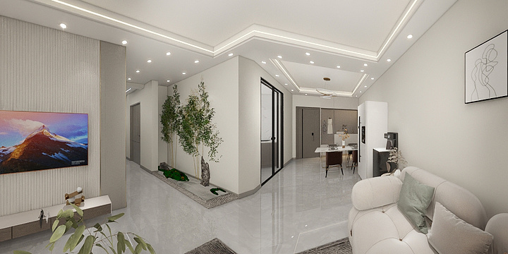 李斌-甲天下装饰-滕王阁户型图-现代简约 101平米-装修设计方案