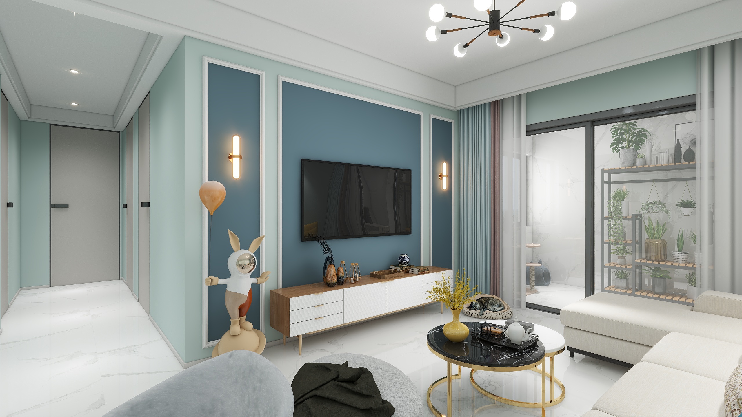 久诚设计-海德公园81㎡3室-装修设计方案