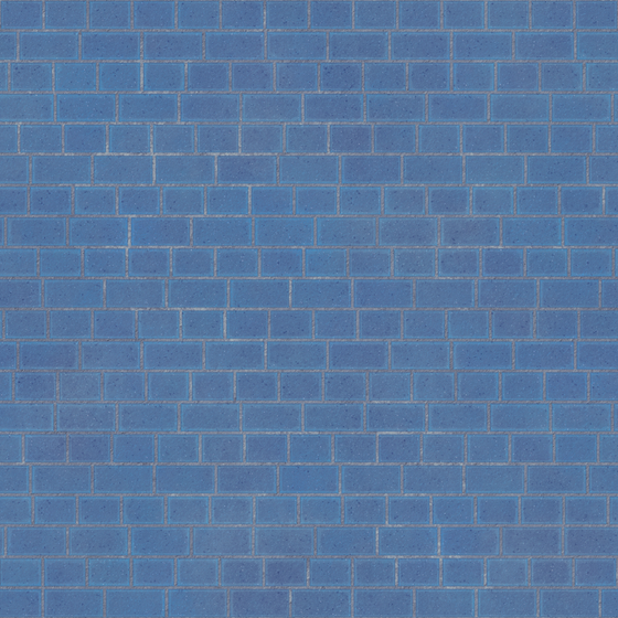 Blue Exterior Brick 3D Model -047