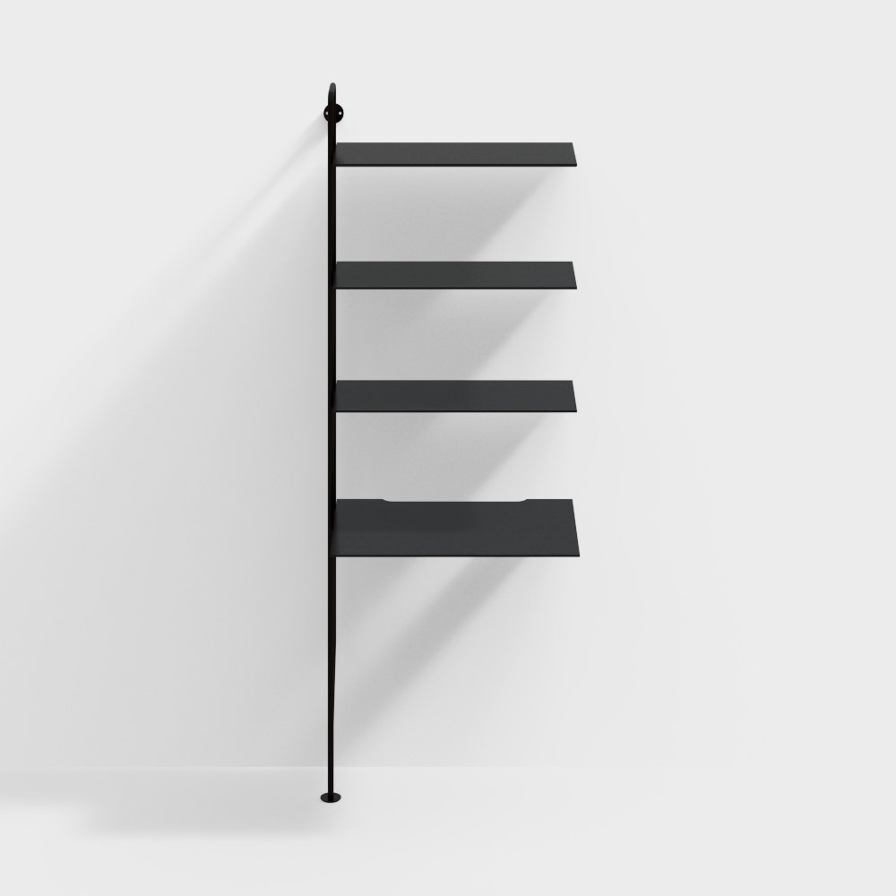 BluDot Hitch Add on Bookcase And Desk3D模型