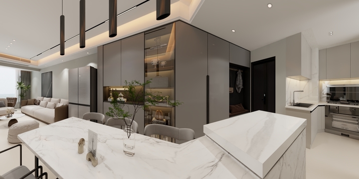 郑小龙ZXuh-云月天境小区  现代简约风格  95平米-装修设计方案