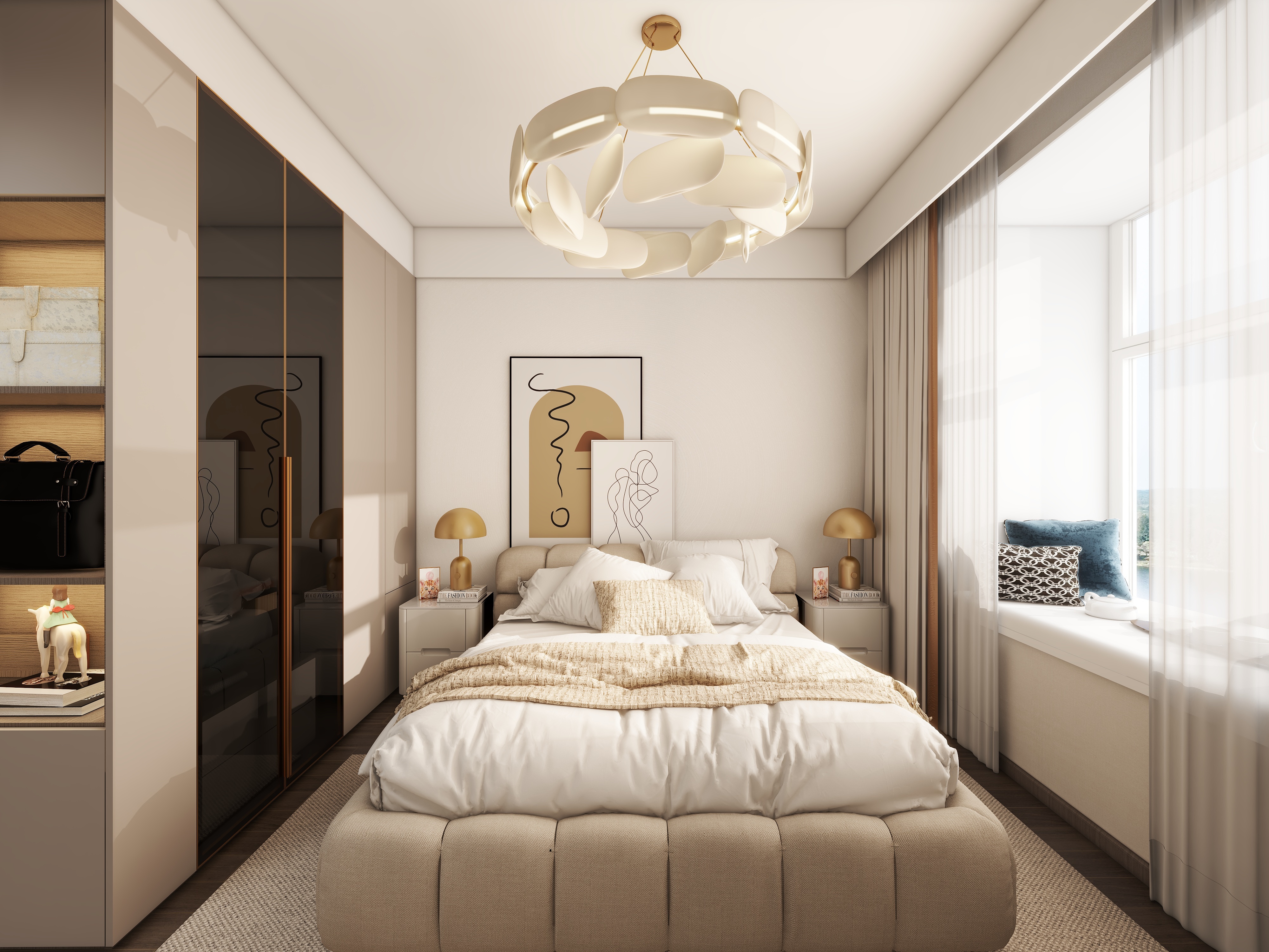 徐景棋-旭辉吴门里95㎡3室装修效果图