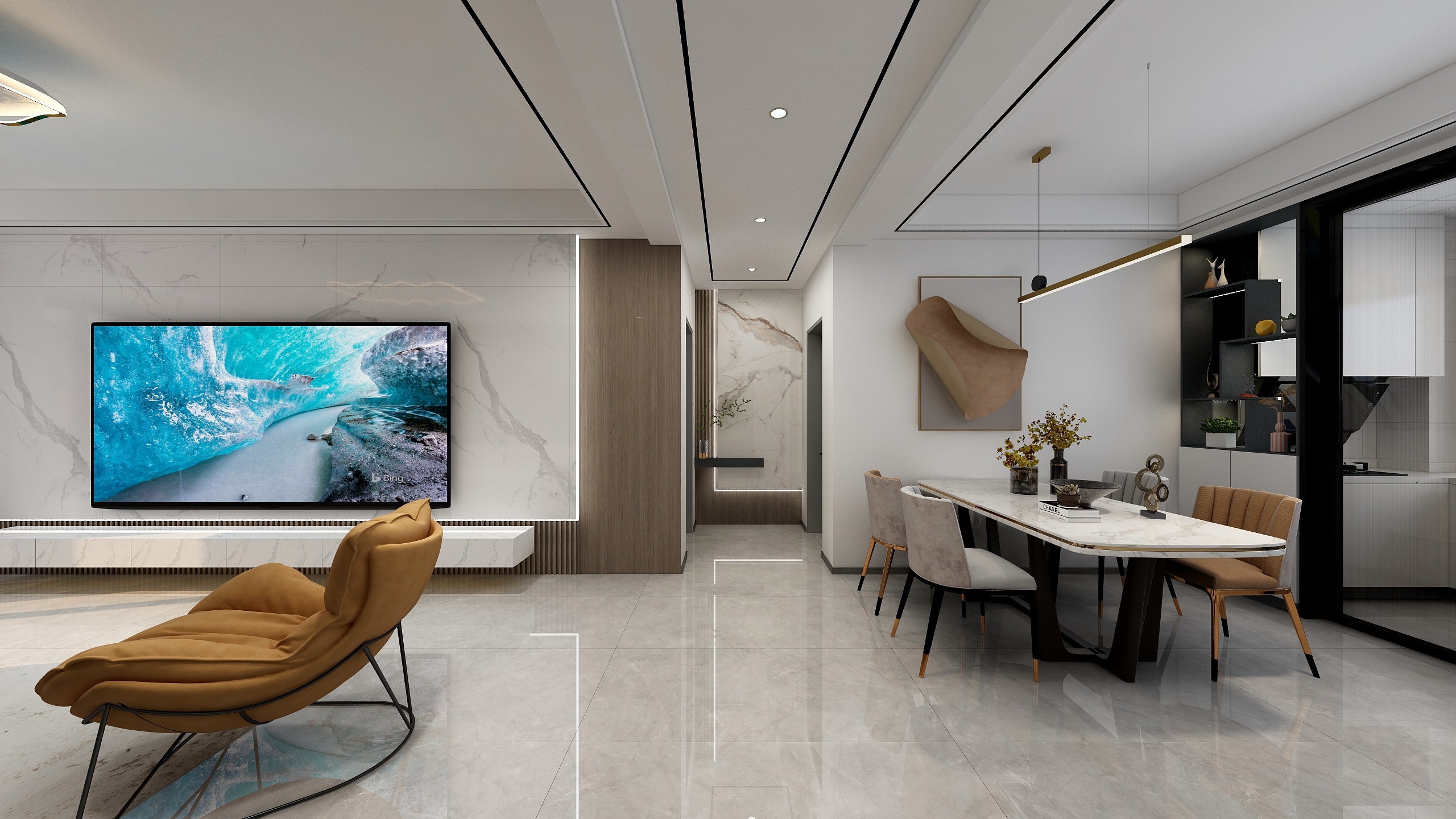 如沫春风-海棠府-现代风格-装修设计方案