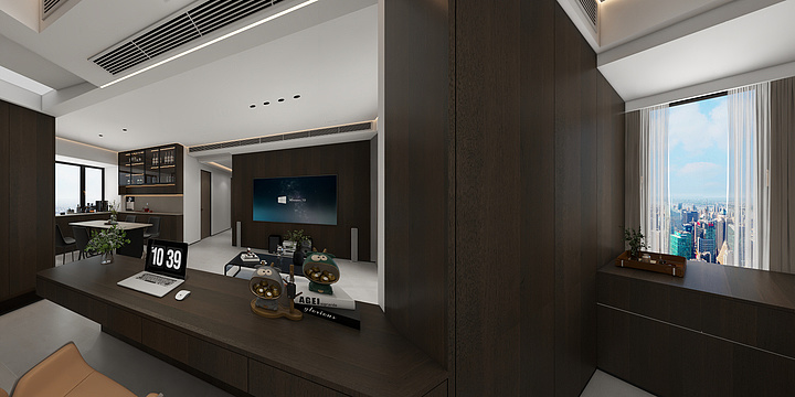 3维效果图-天汇城-1栋B座1505户型效果图-修改-装修设计方案