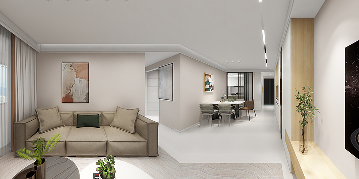 美女姜的姜-富康城4-1402-装修设计方案