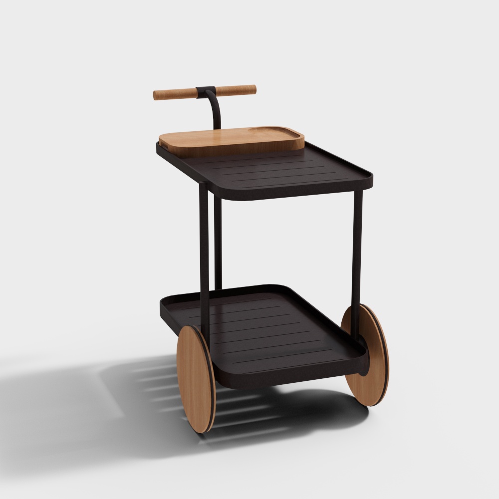 BluDot Longday Bar Cart3D模型