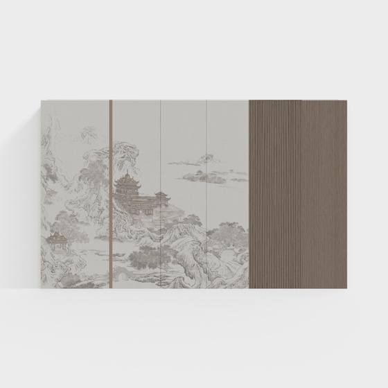 Chinese background wall