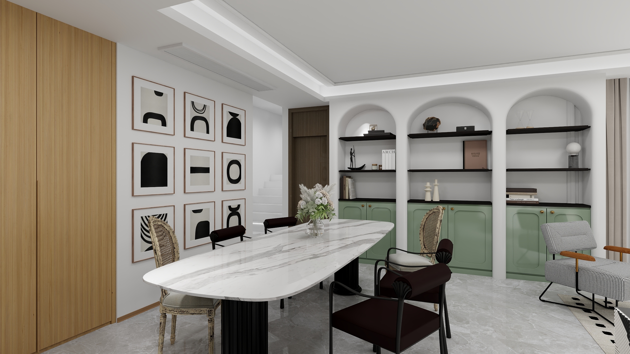 黄米娅-天悦江湾120平4房一楼装修效果图