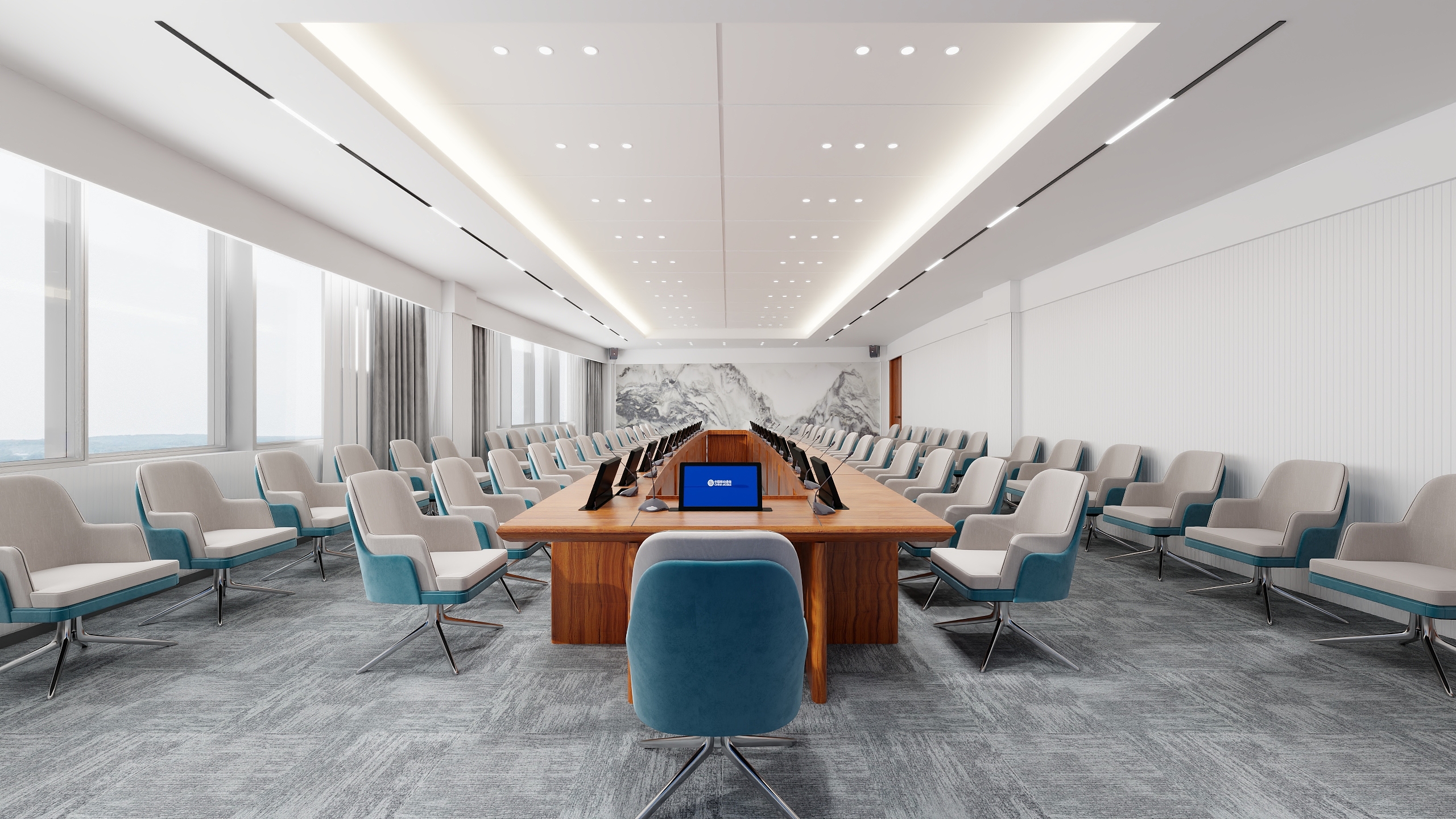 沈晓春 spring-移动浑南1#楼4F1-4F2房间施工图 -方案二效果图底图-副本-装修设计方案