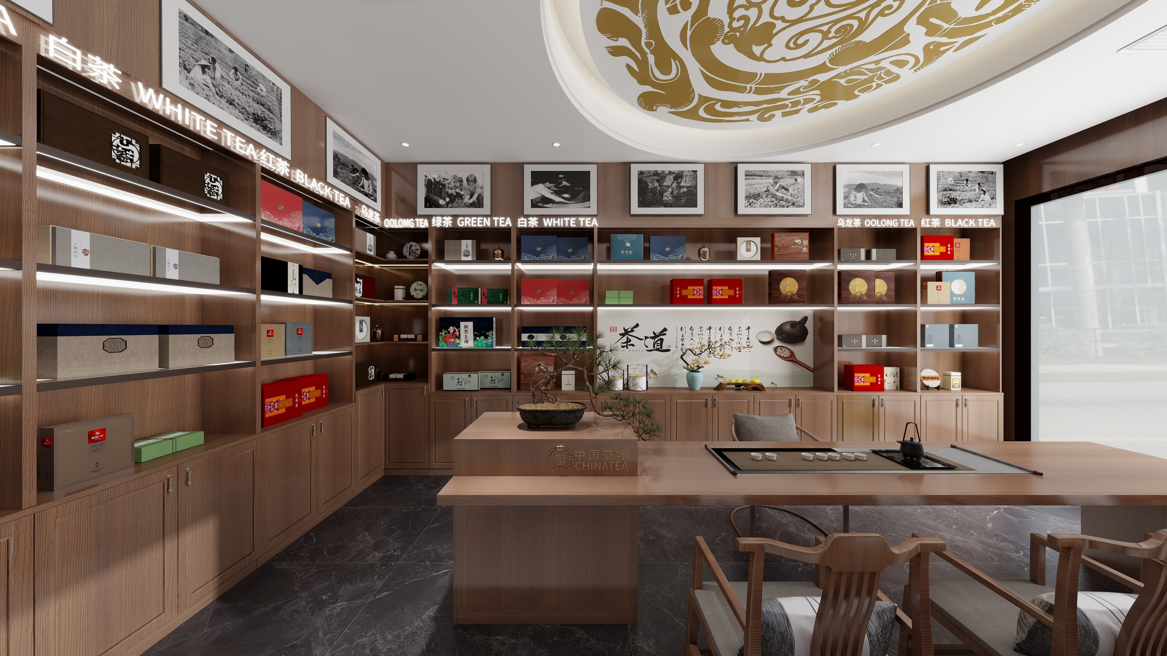 陕西多多整装装饰装修有限公司-河景尚层门面房装修效果图