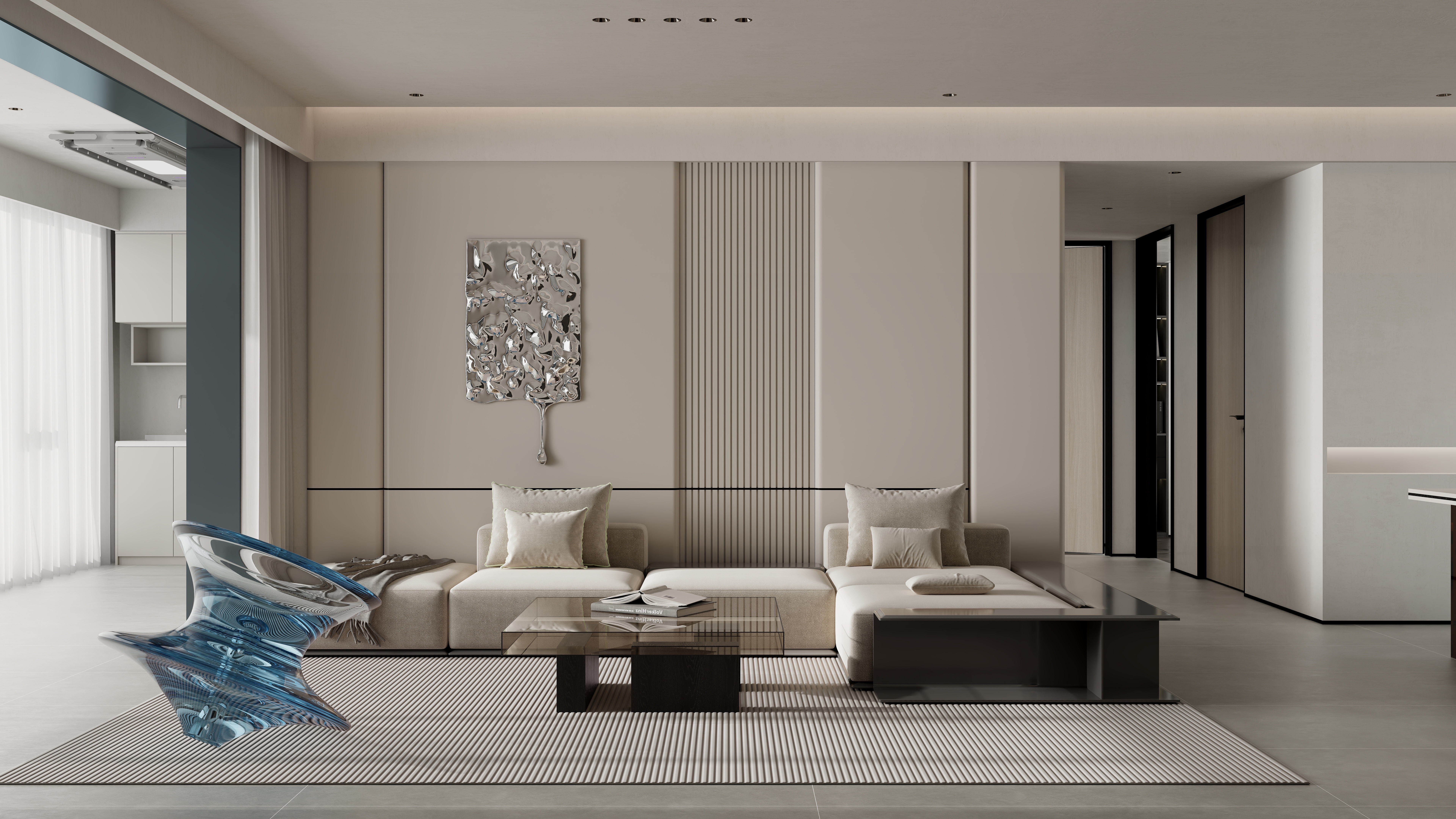 牛嵩山-中性极简-装修设计方案