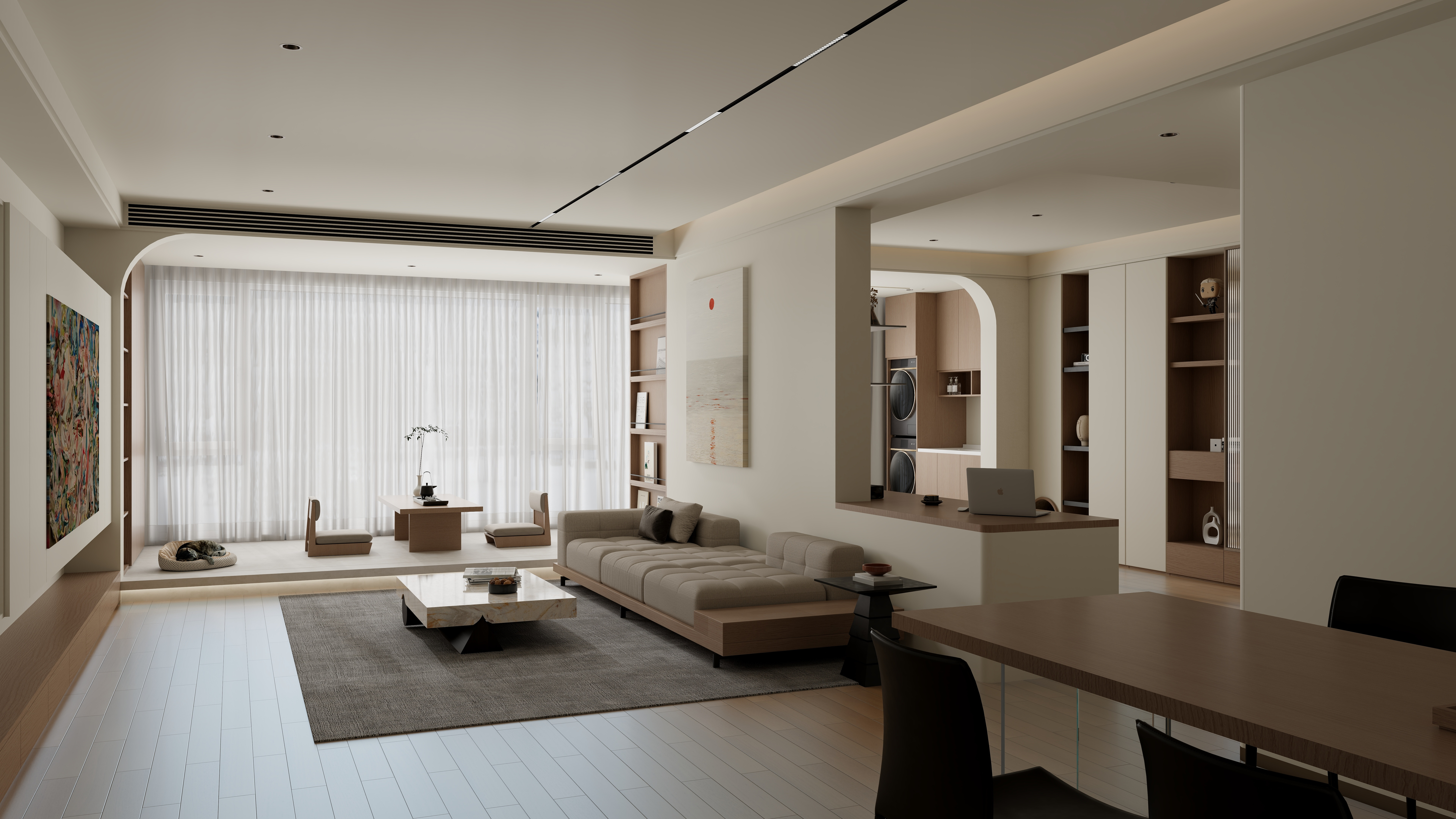 齐小北-135三室|共创原木风-装修设计方案