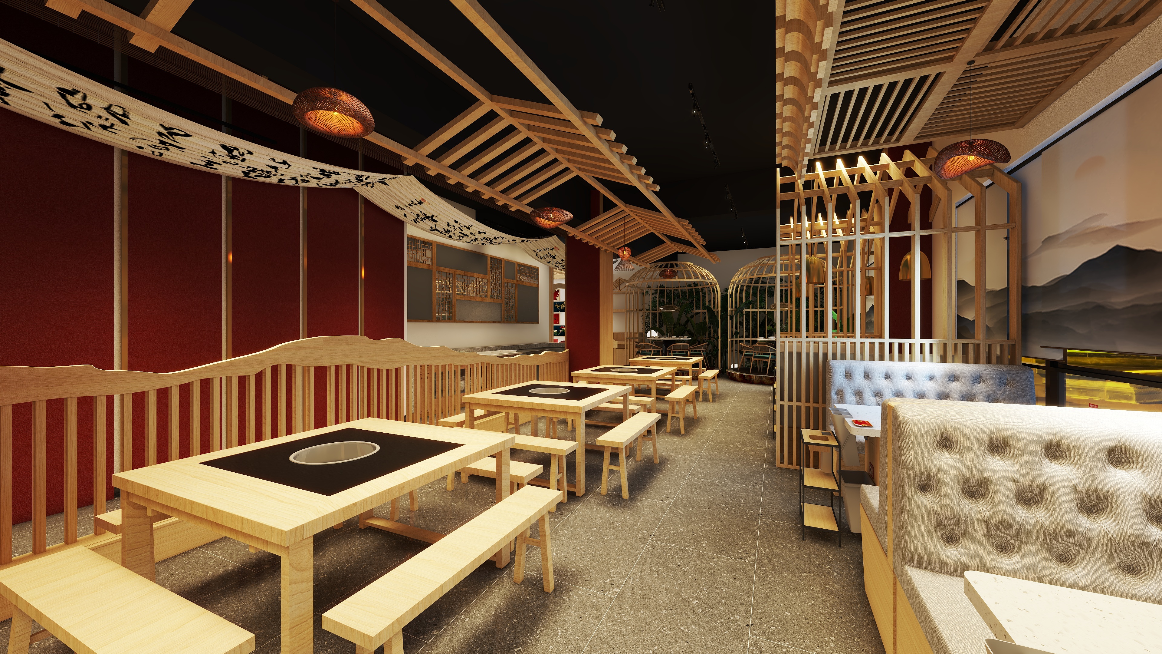 设计师LMJ-澄江菌子火锅-装修设计方案