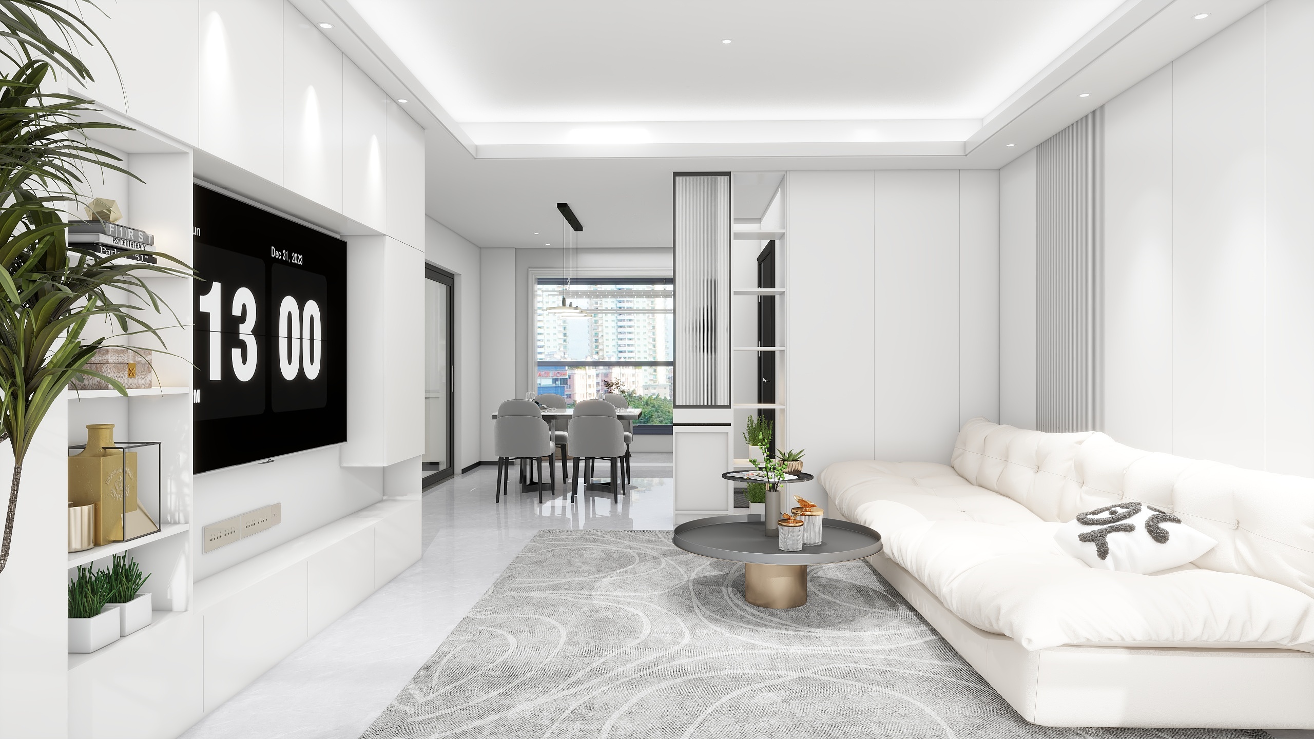 啊藏AZz-极简轻奢白色调-装修设计方案