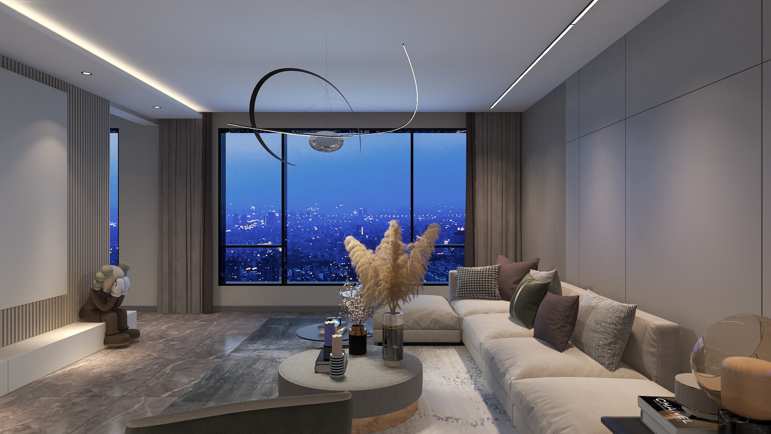 设计师如一-《愿景》192平米三室两厅-装修设计方案