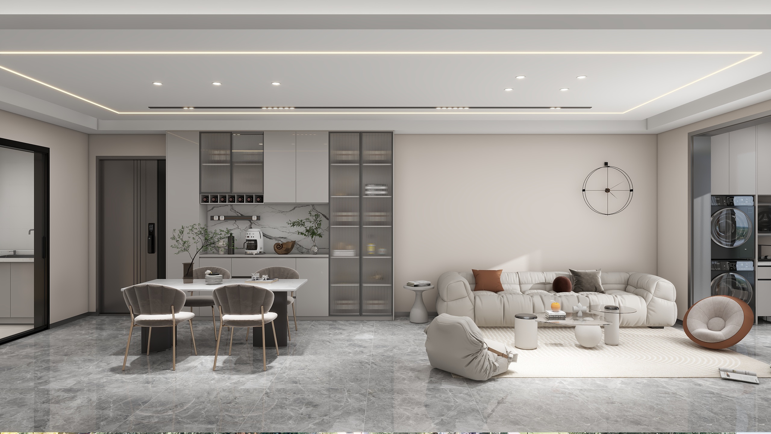 谭俊豪-115㎡4室奶油风-装修设计方案